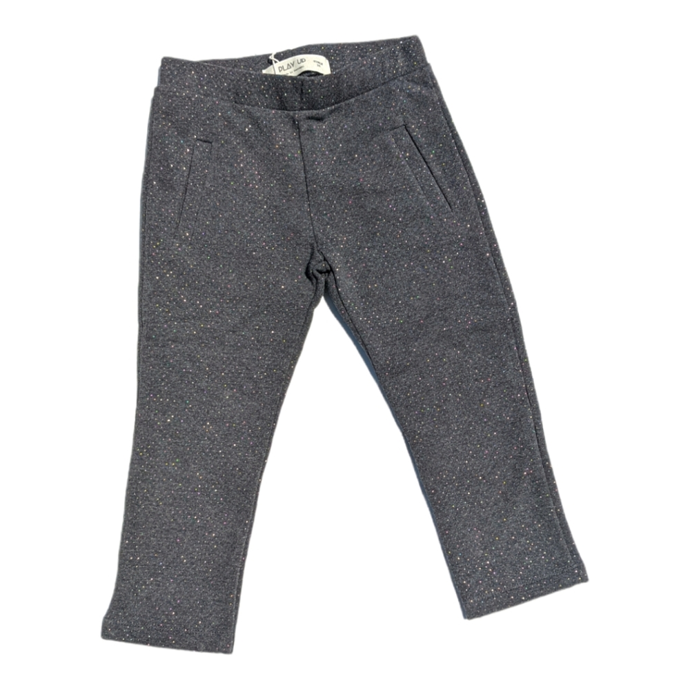 Play Up Girls 3Y Grey/Gold Jersey Legging